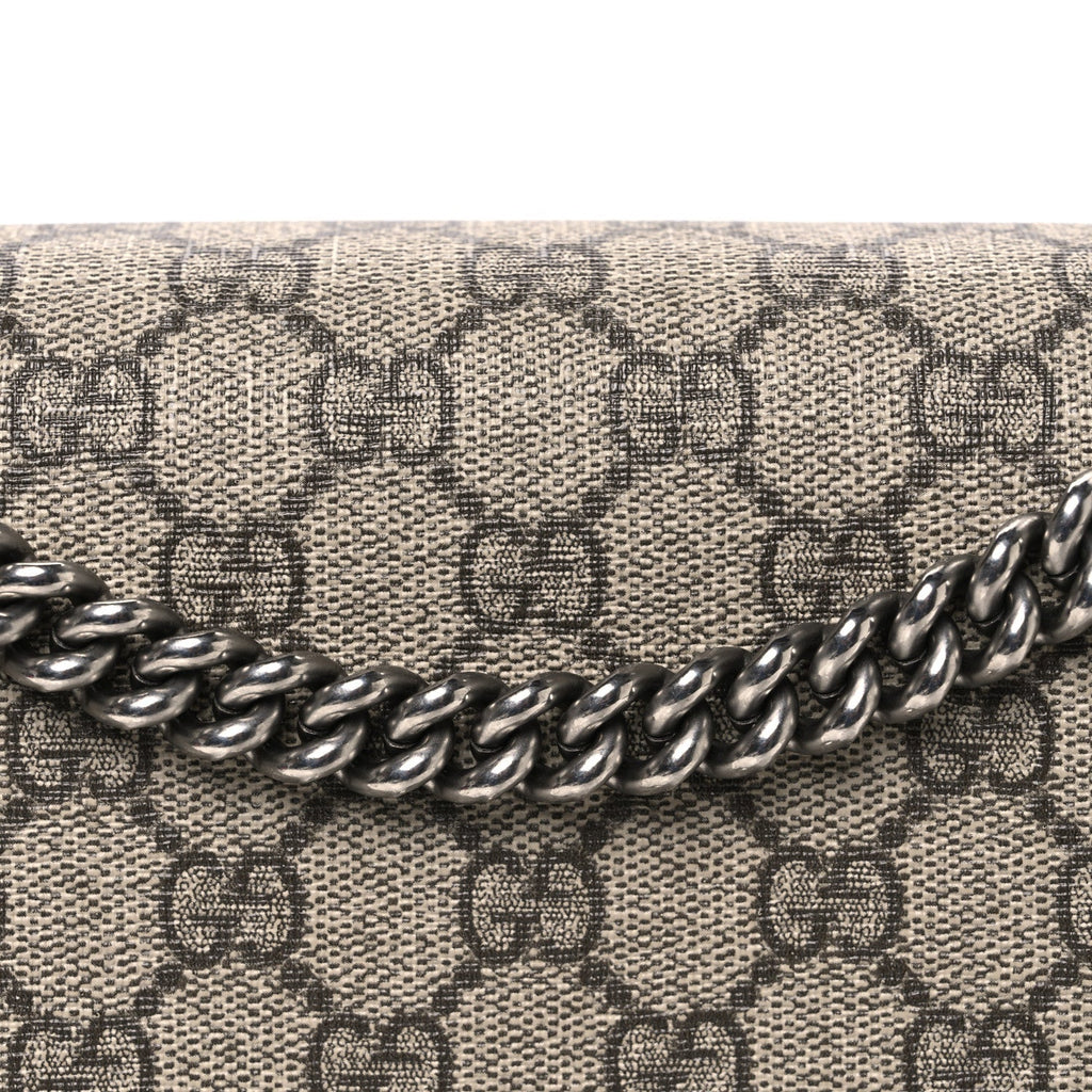 GG Supreme Monogram Medium Dionysus Shoulder Bag Taupe