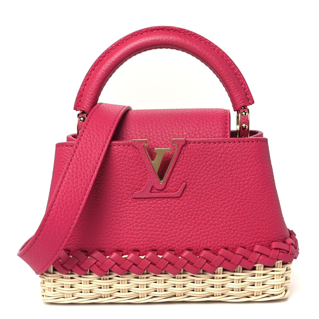 Rattan Taurillon Capucines Mini Magenta
