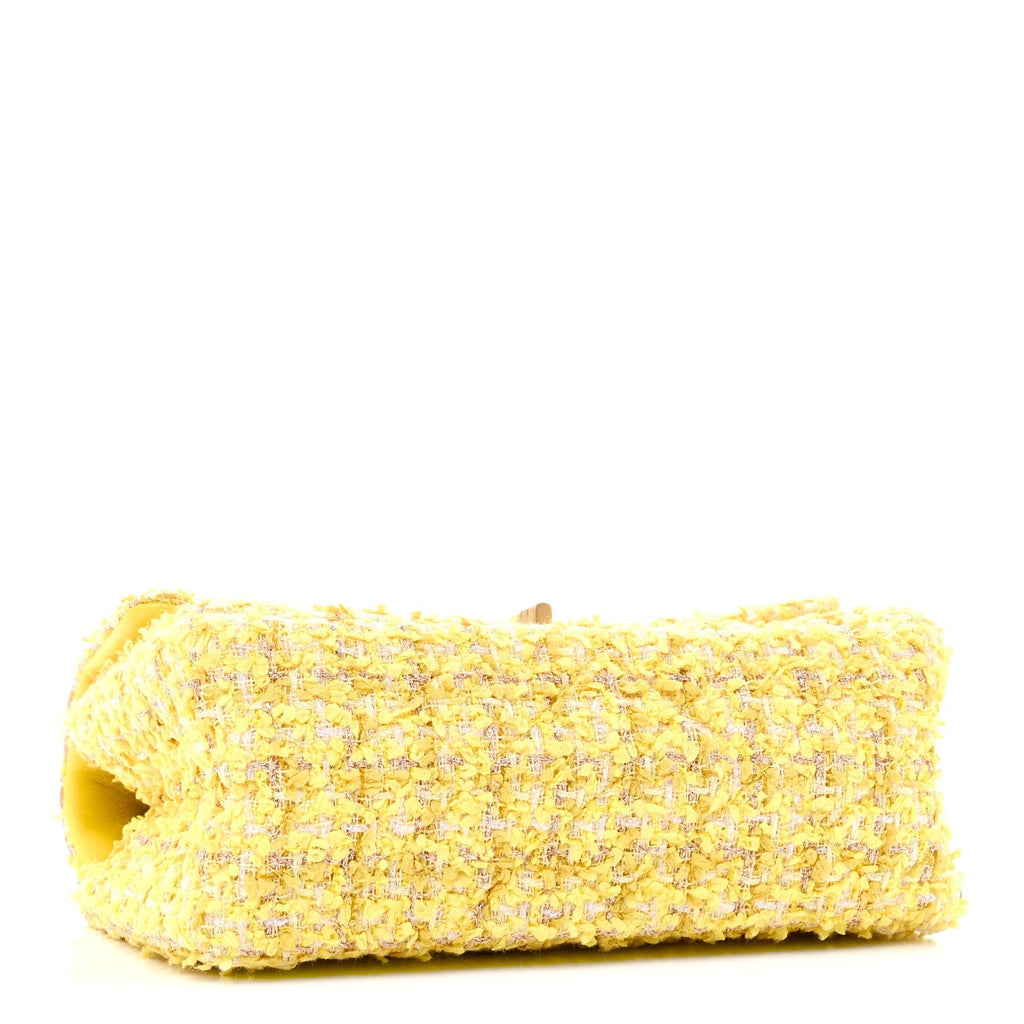 Tweed Quilted 2.55 Reissue Mini Flap Yellow