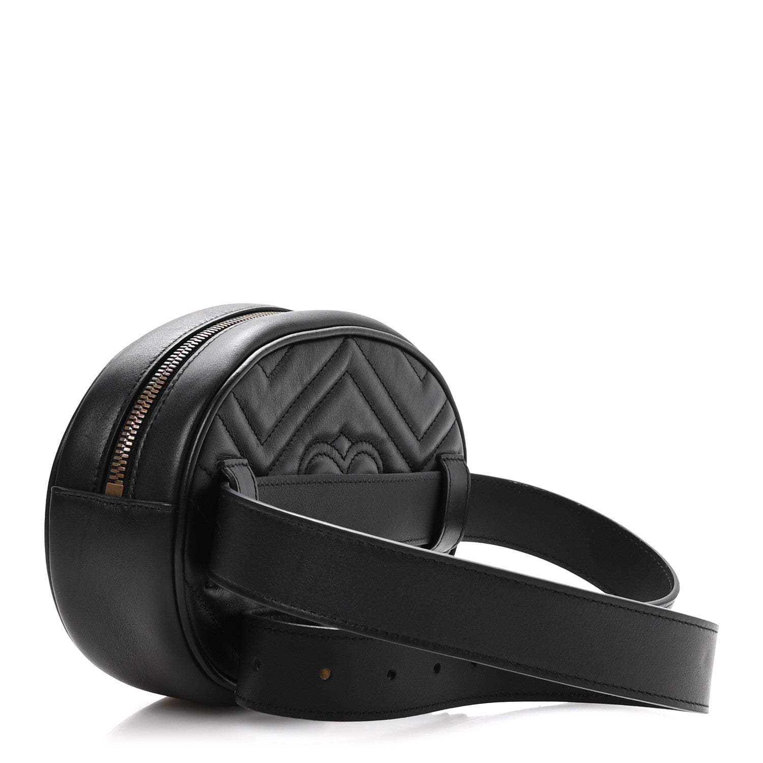 Calfskin Matelasse GG Marmont Belt Bag 95 38 Black
