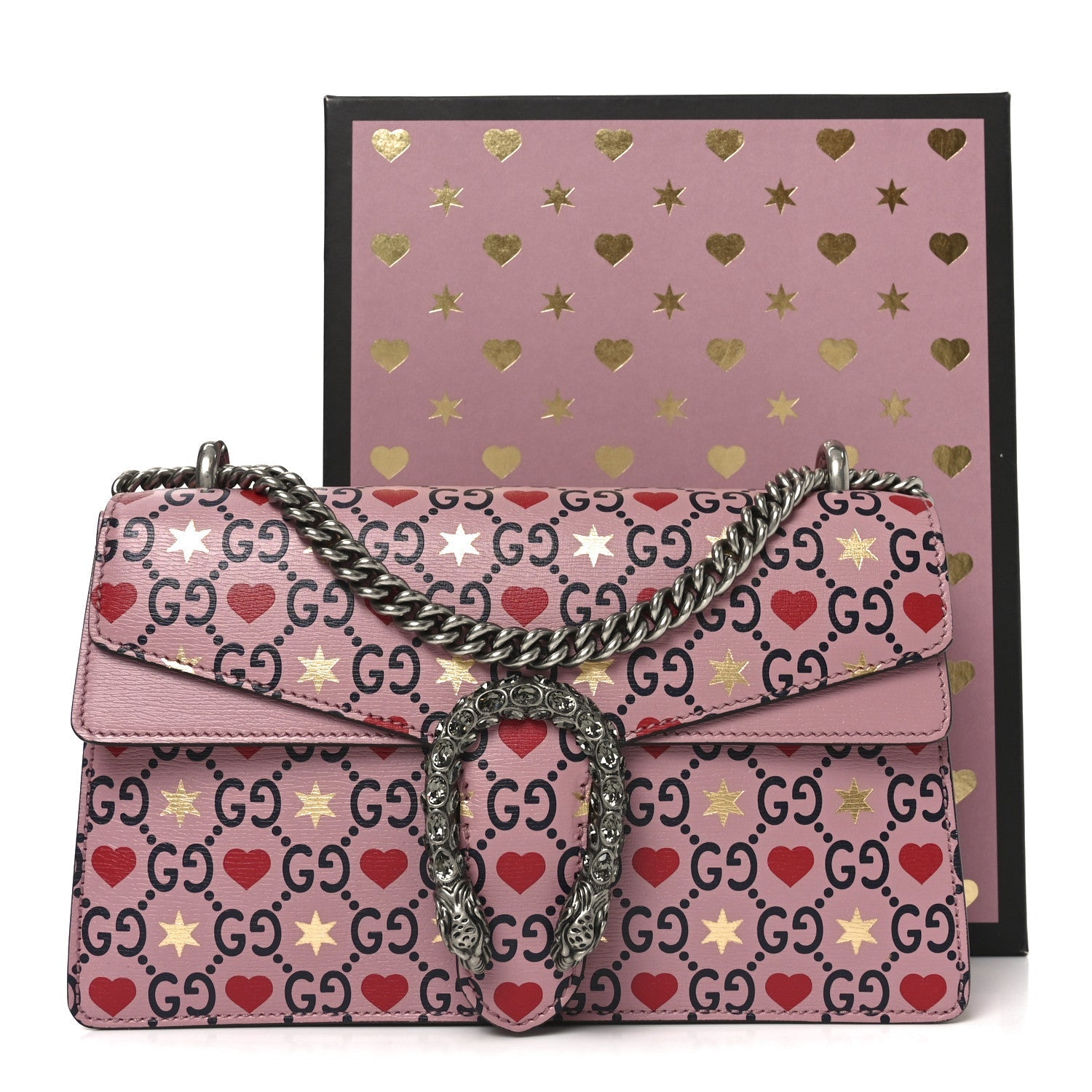Calfskin Valentine's Day Exclusive Small Dionysus Bag Pink