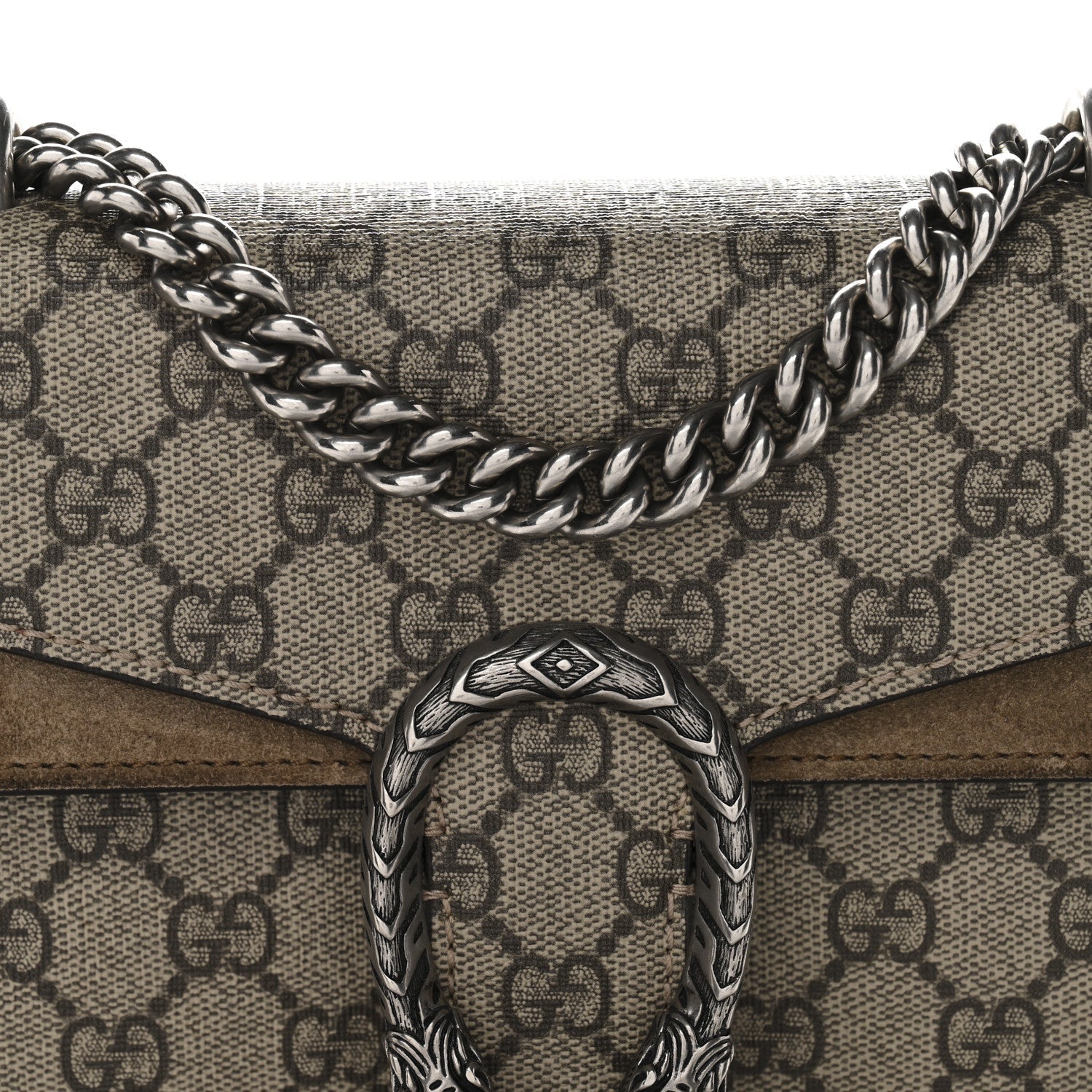 GG Supreme Monogram Mini Dionysus Shoulder Bag Taupe