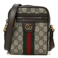 GG Supreme Monogram Web Mini Ophidia Messenger Brown