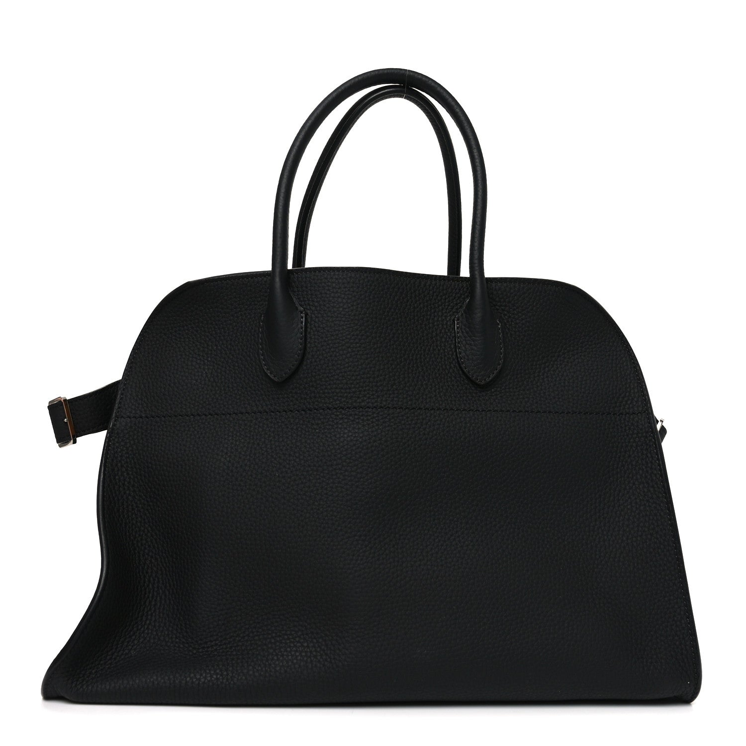 Matte Grained Calfskin Soft Margaux 15 Black