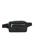 Soft GG Supreme Monogram Web Belt Bag Black Grey