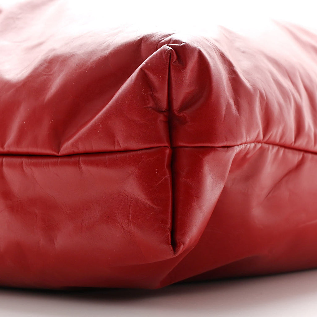 Calfskin Polly Tote Red