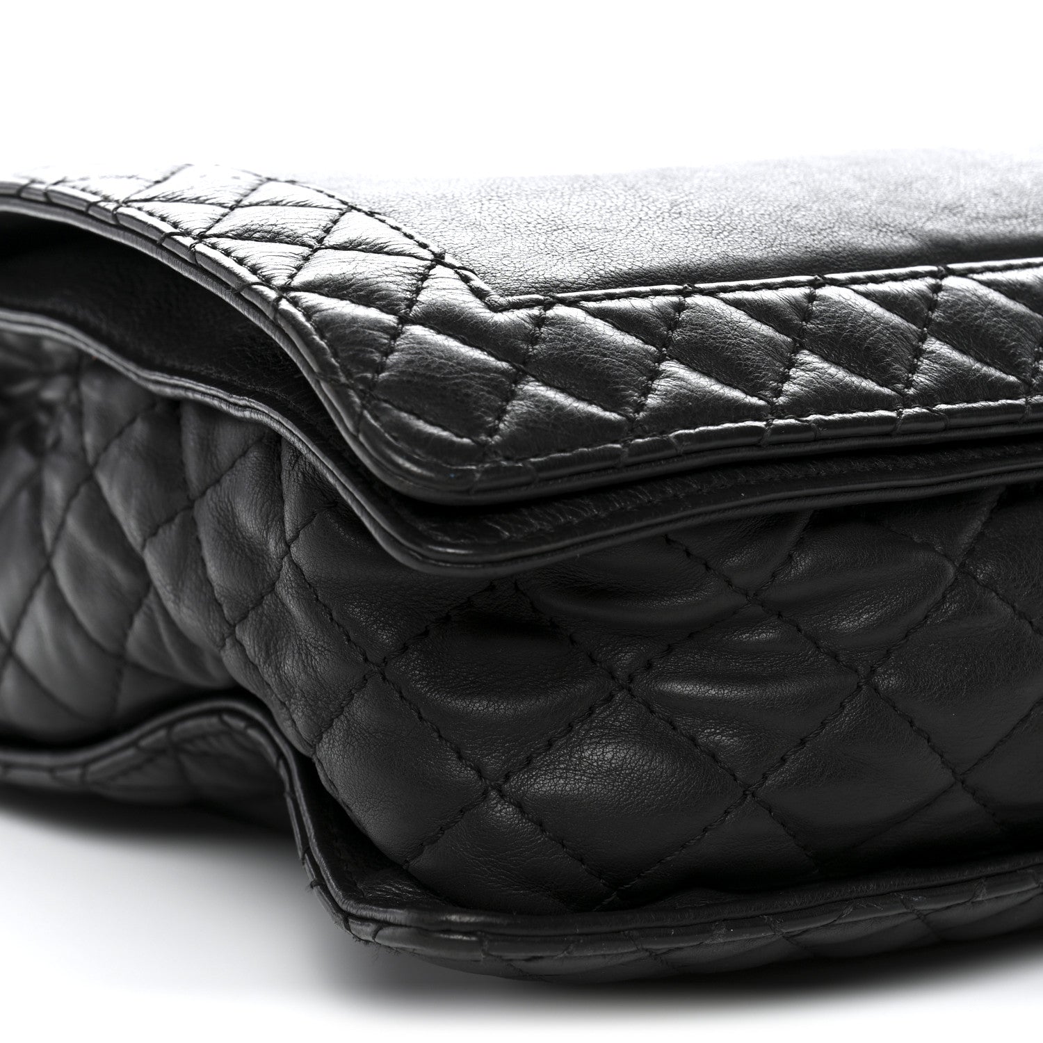 Calfskin Large Boy Reverso Flap Black