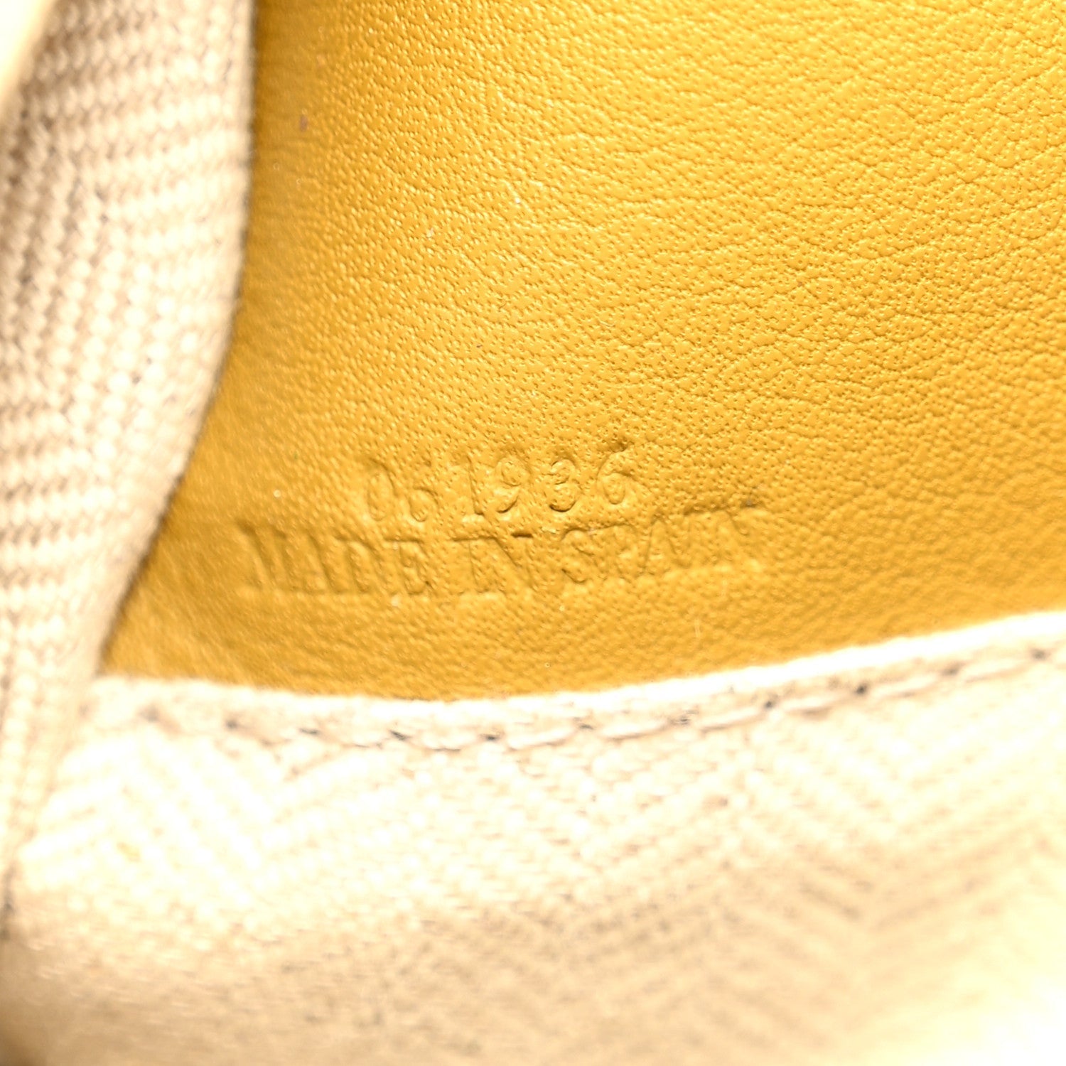 Grained Calfskin Small Puzzle Bag Ocre Yellow