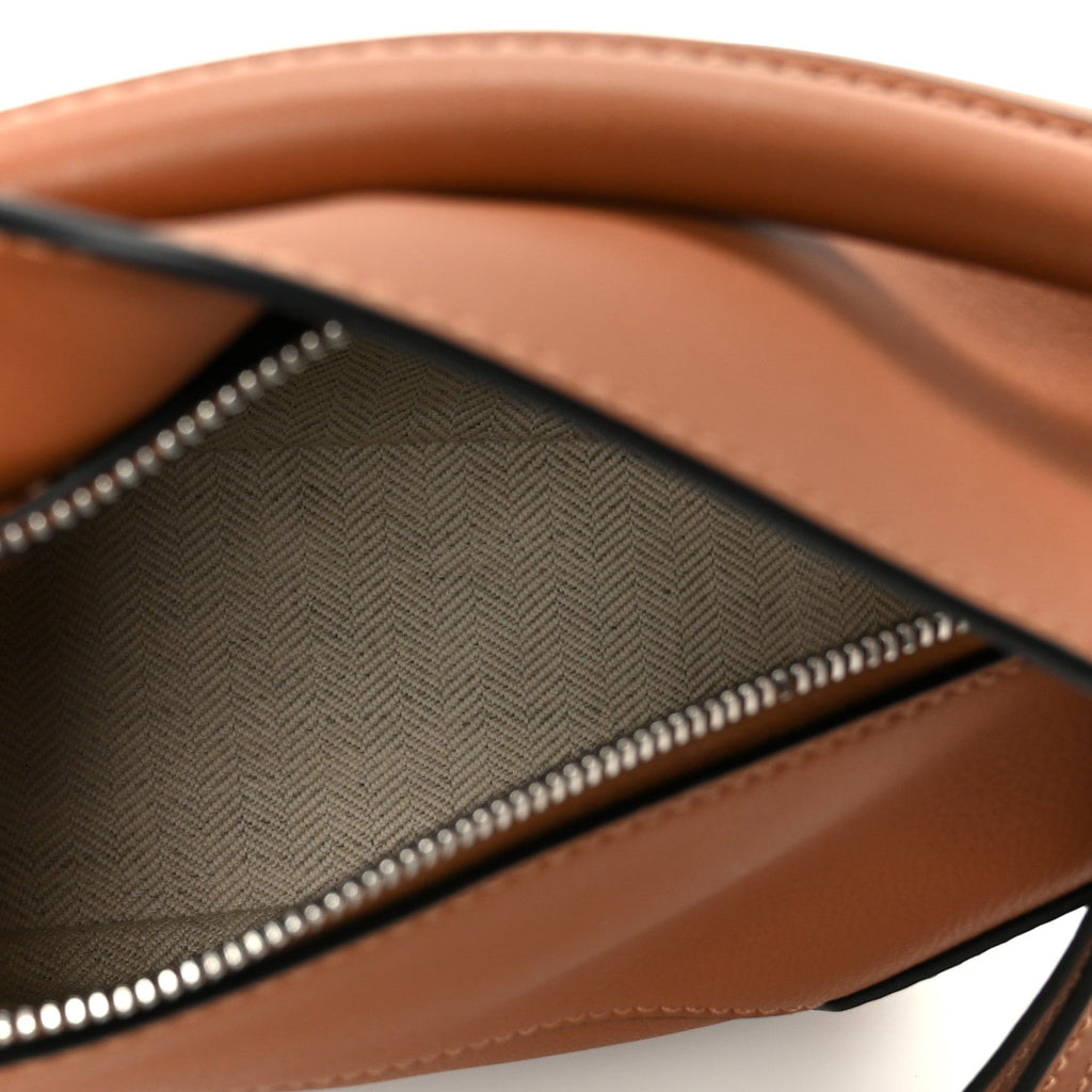 Calfskin Mini Puzzle Bag Tan