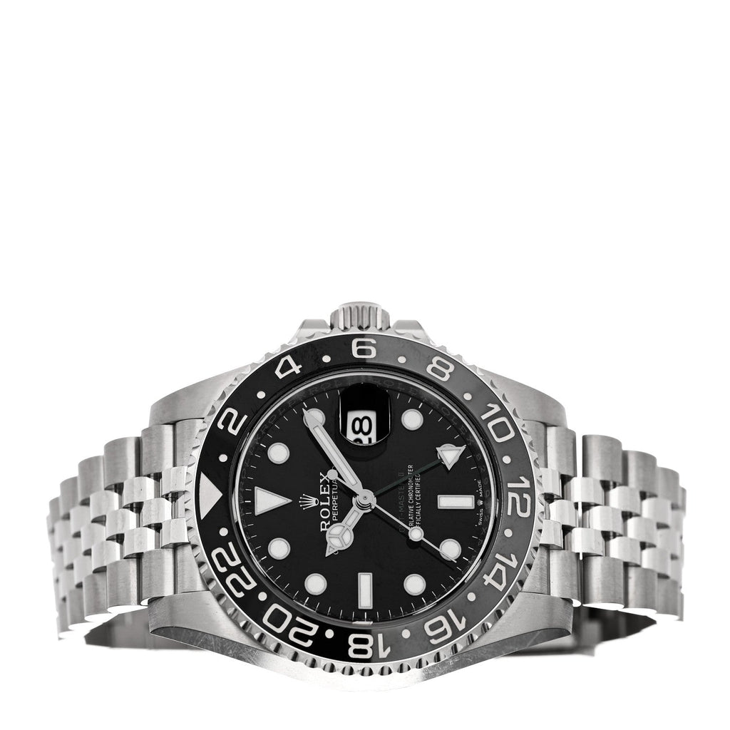 Stainless Steel 40mm Oyster Perpetual Date GMT Master II Bruce Wayne Watch Black 126710GRNR