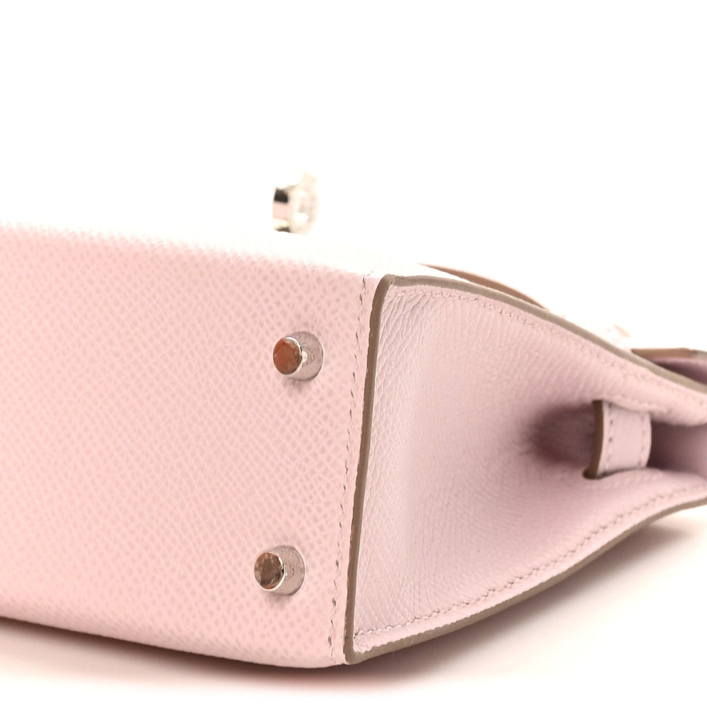 Epsom Mini Kelly Sellier 20 Mauve Pale
