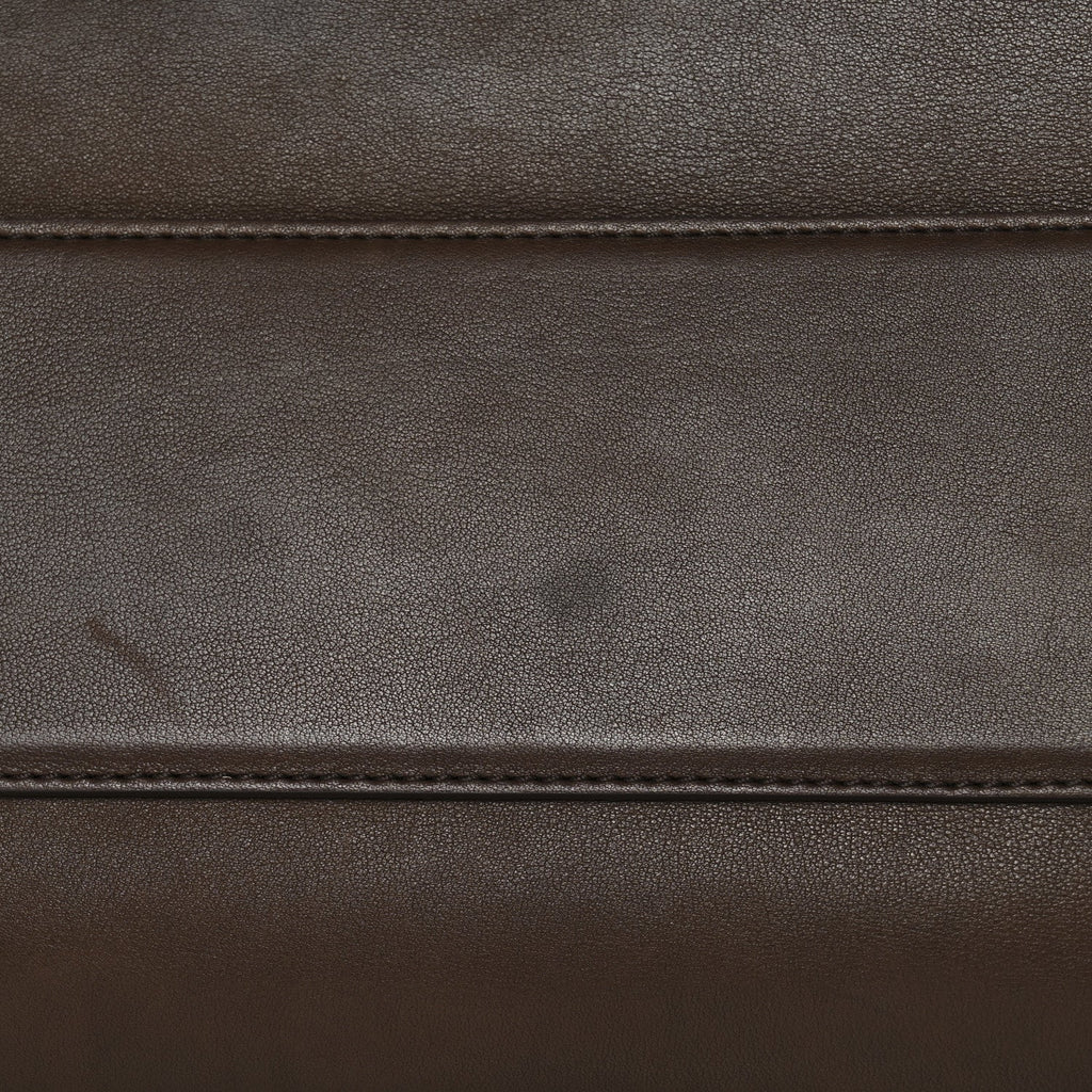 Polished Saddle Calfskin Marlo 14 Dark Brown