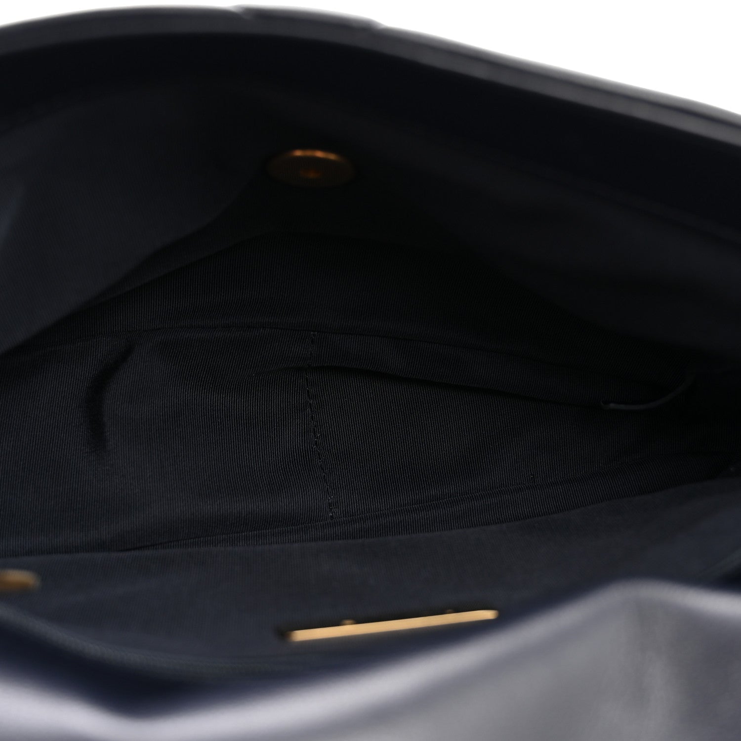 Goatskin Quilted Medium Chanel 19 Flap Navy Blue