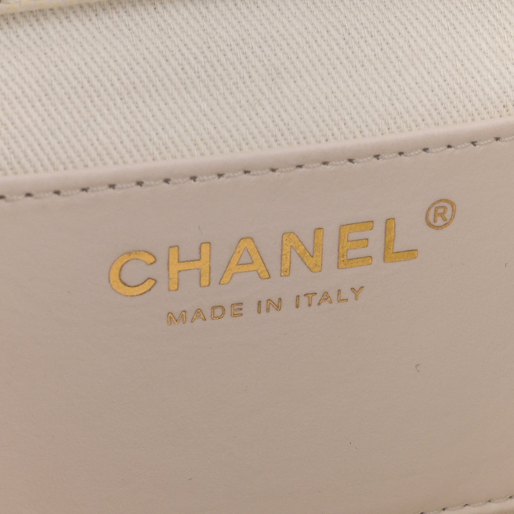 Caviar Quilted Mini Business Affinity Backpack White