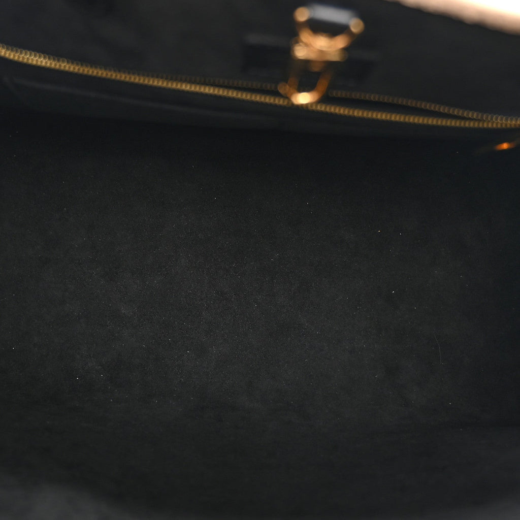 Empreinte Monogram Giant Broderies Onthego MM Cream Black