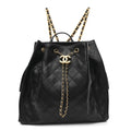 Caviar Quilted Large Chanel 25 Backpack Black
