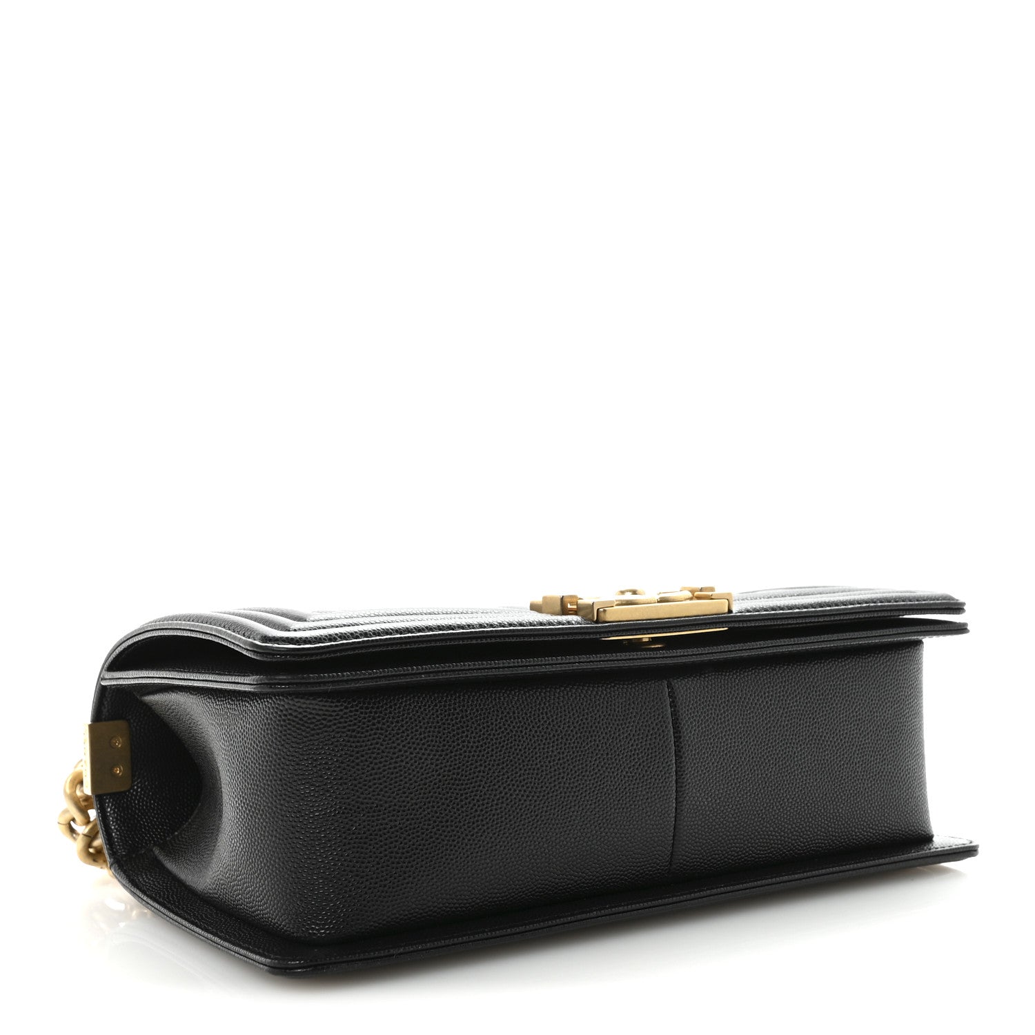 Caviar Quilted Medium Boy Flap Black