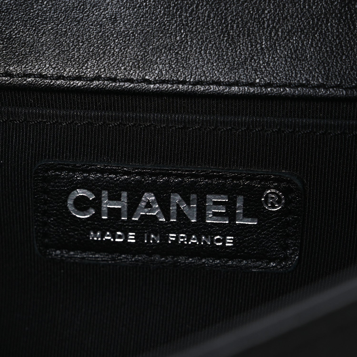 Lambskin Stitched Medium Boy Flap Black