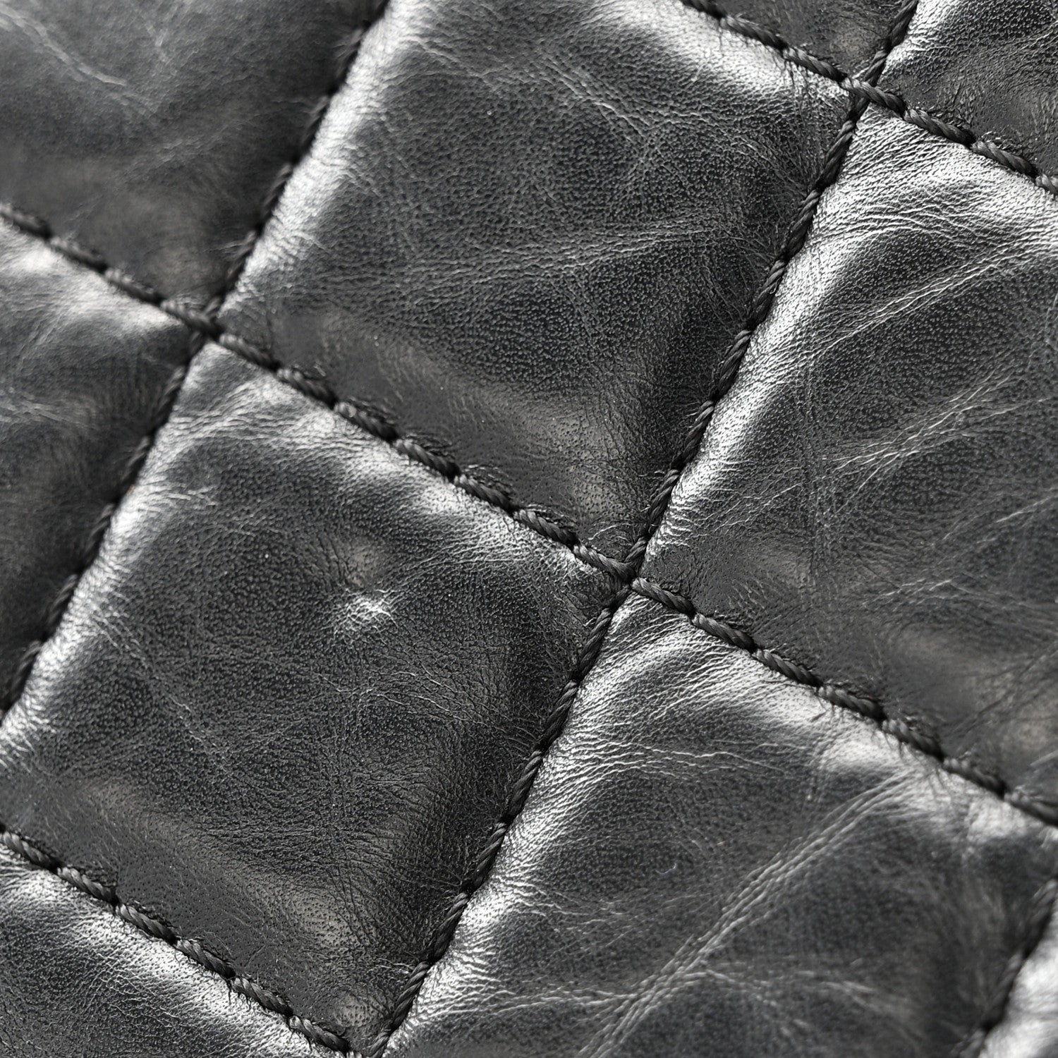 Aged Calfskin Quilted 2.55 Reissue 226 Flap Black