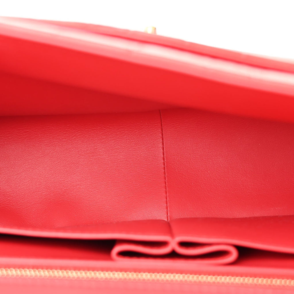 Alligator Jumbo Double Flap Red