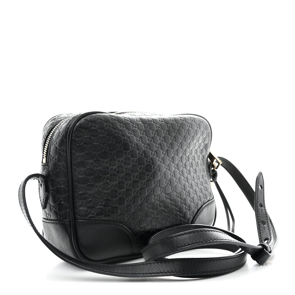 Microguccissima Mini Bree Messenger Bag Black