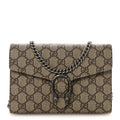 GG Supreme Monogram Mini Dionysus Chain Wallet Beige Taupe