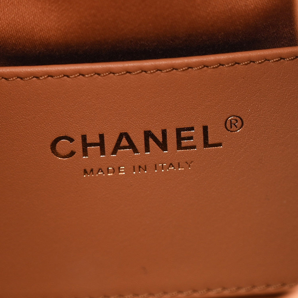 Caviar Quilted Small Chanel 25 Handbag Brown