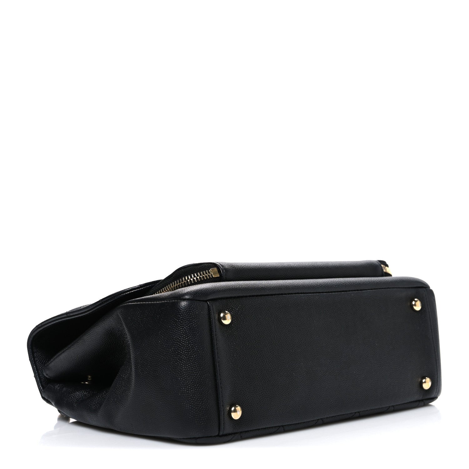 Caviar Quilted Large Business Affinity Flap Black