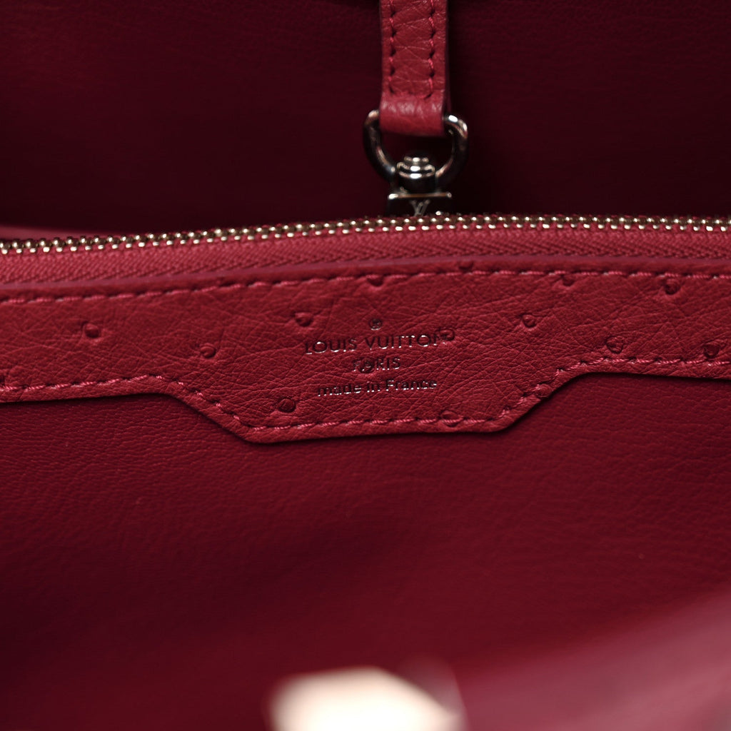 Ostrich Capucines MM Fuchsia