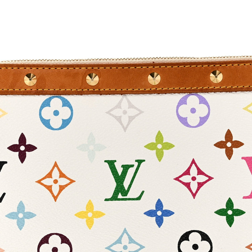 Monogram Multicolor Pochette Accessories White