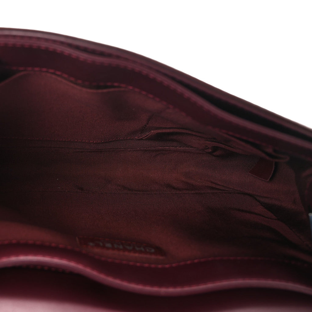 Patent New Medium Boy Reverso Flap Burgundy
