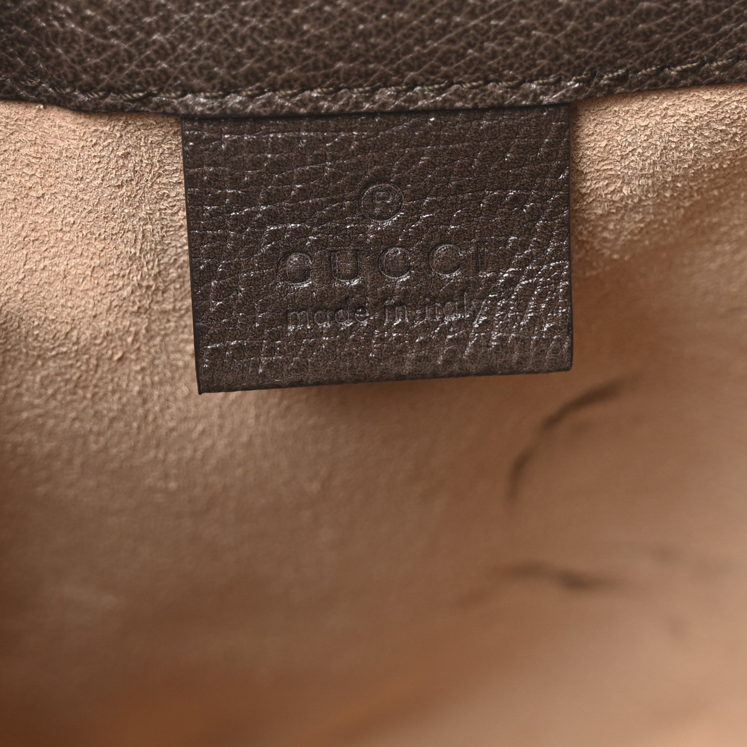 GG Supreme Monogram Web Mini Ophidia Bucket Bag Brown