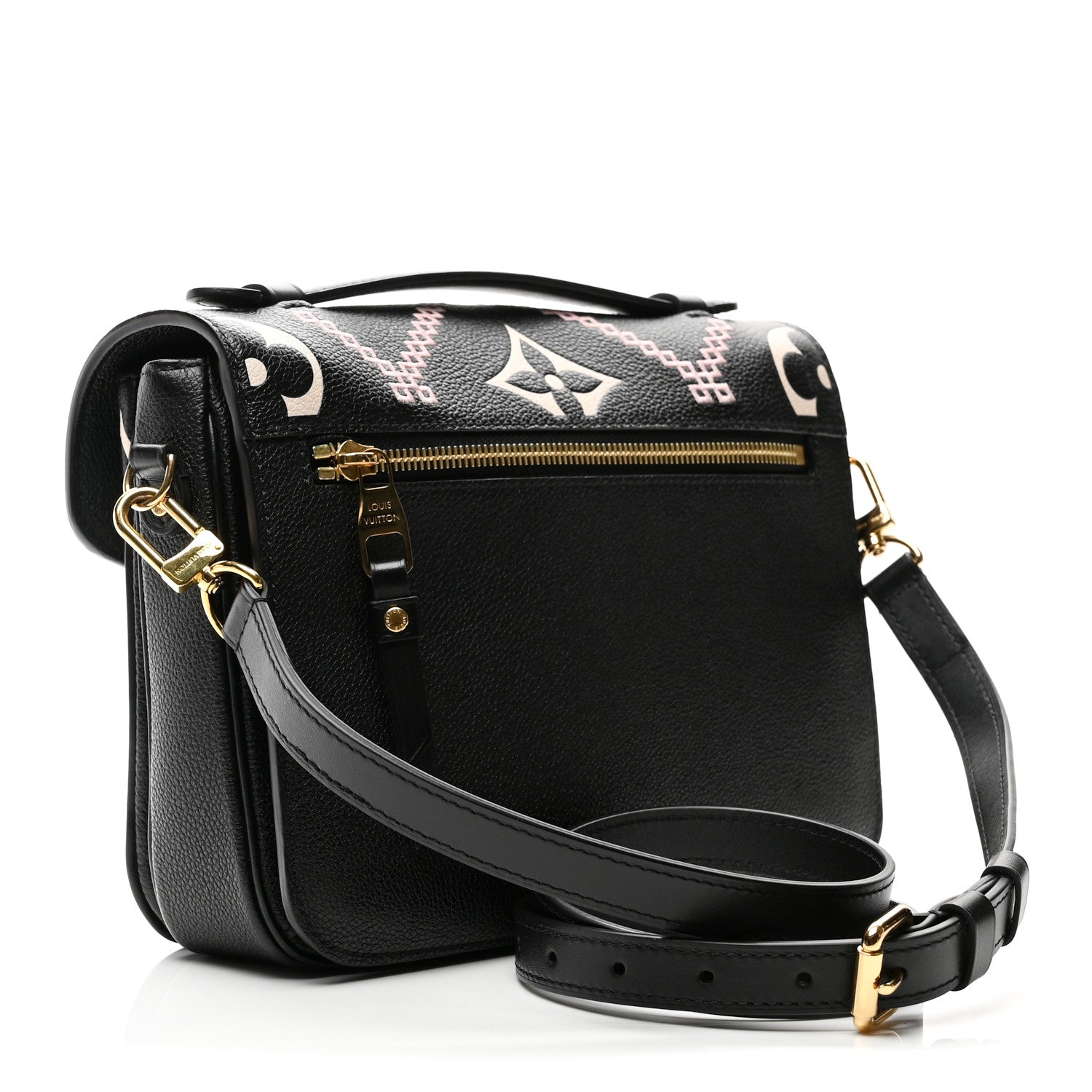 Empreinte Monogram Giant Broderies Pochette Metis Black
