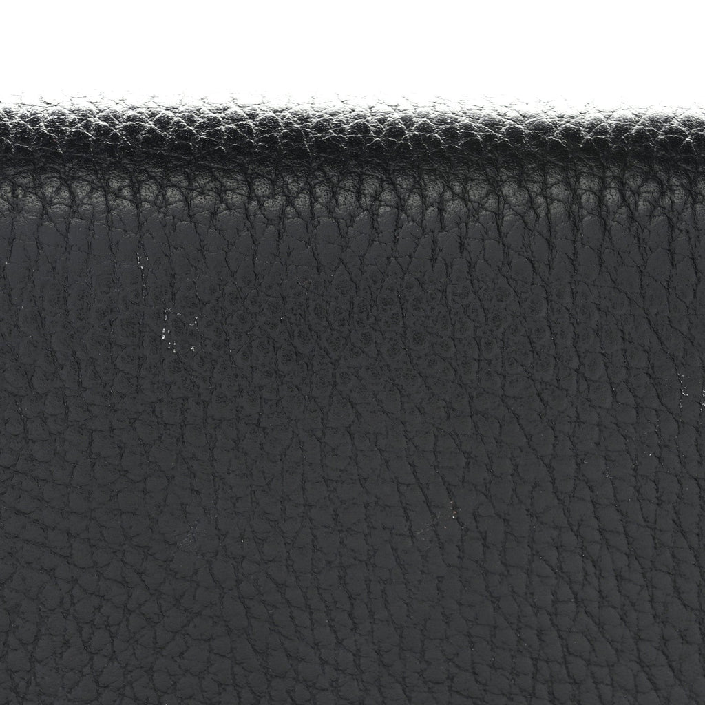 Calfskin Mini GG Marmont Chain Wallet Black