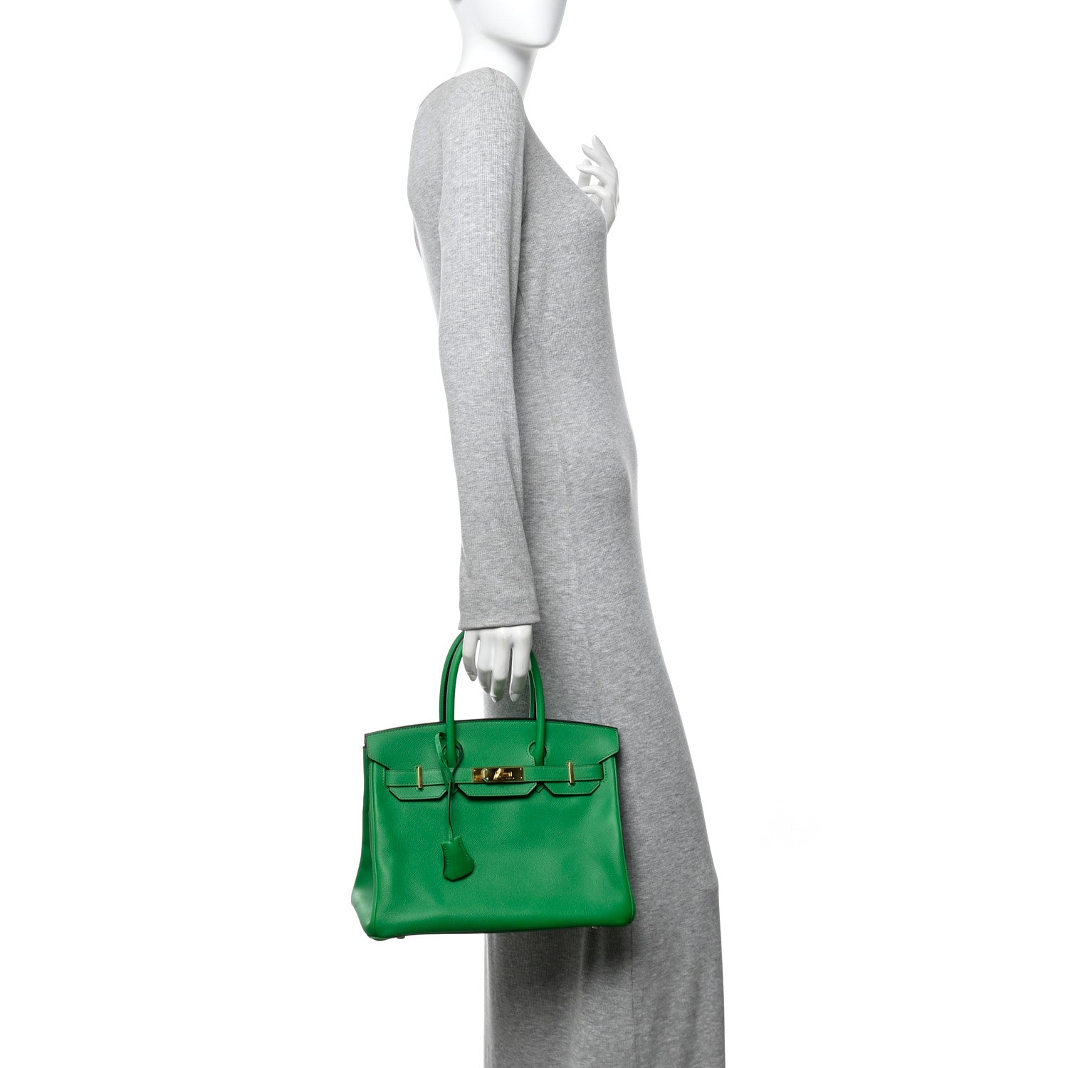 Epsom Birkin 30 Bambou