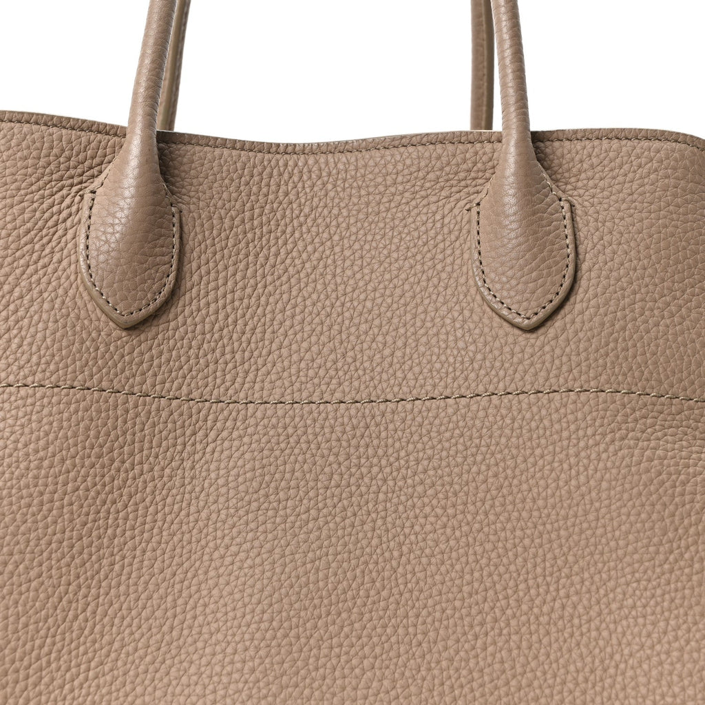 Matte Grained Calfskin Soft Margaux 15 Dark Taupe