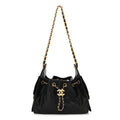 Caviar Quilted Mini Chanel 25 Handbag Black