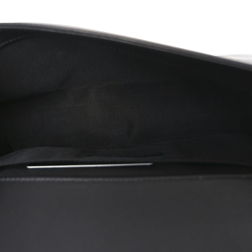Calfskin Quilted Medium Boy Flap Black