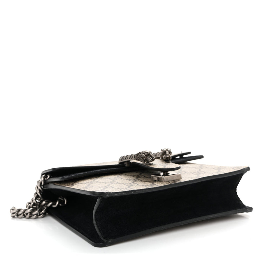 GG Supreme Monogram Mini Dionysus Shoulder Bag Black