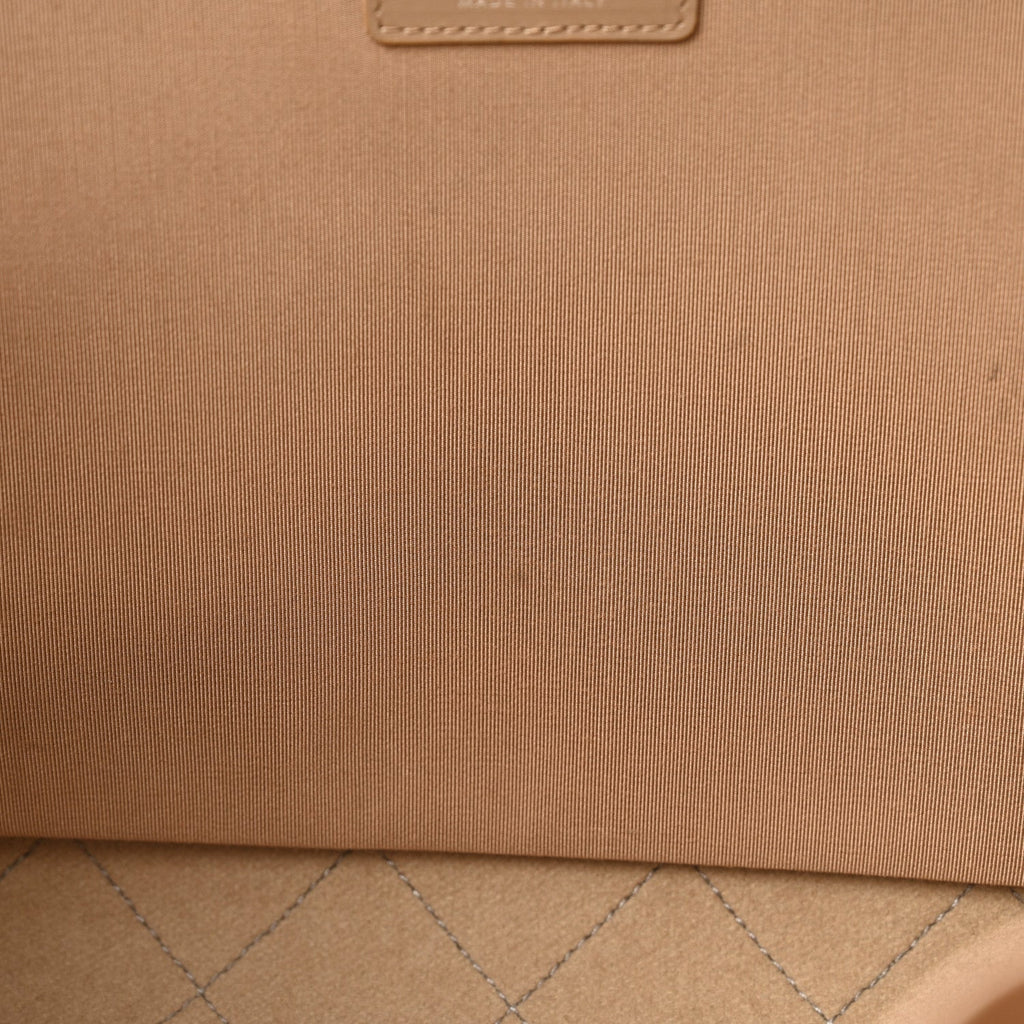 Wool Felt Large Deauville Tote Grey Beige