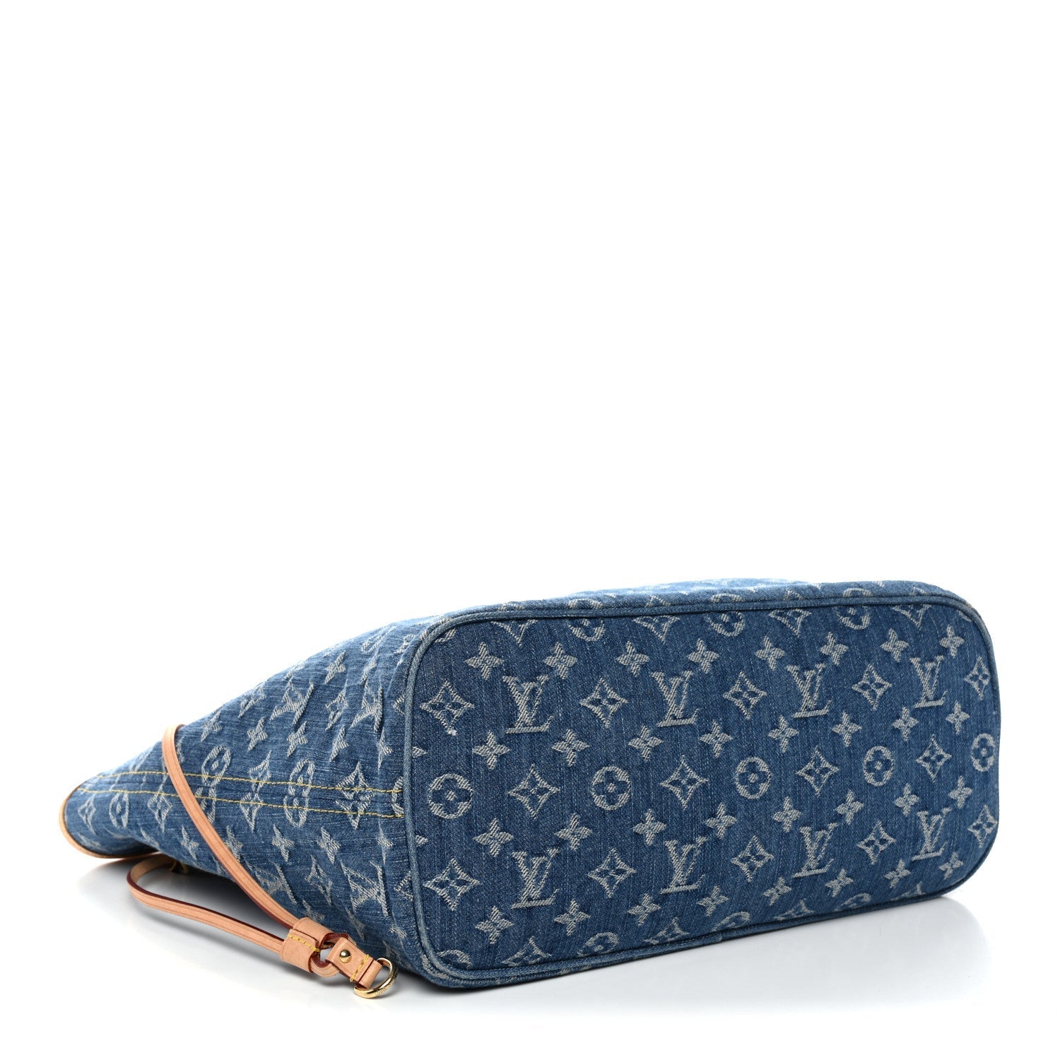 Monogram Denim Neo Neverfull MM Blue