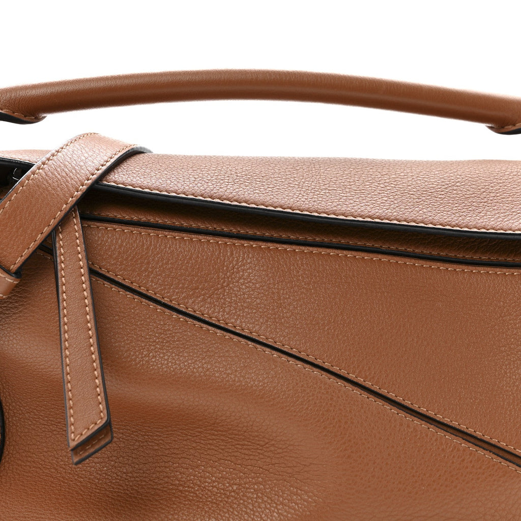 Calfskin Small Puzzle Bag Tan