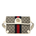 GG Supreme Monogram Web Small Ophidia Belt Bag 85 34 Beige Ebony White