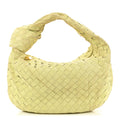 Suede Calfskin Intrecciato Teen Jodie Hobo Lemon Wash