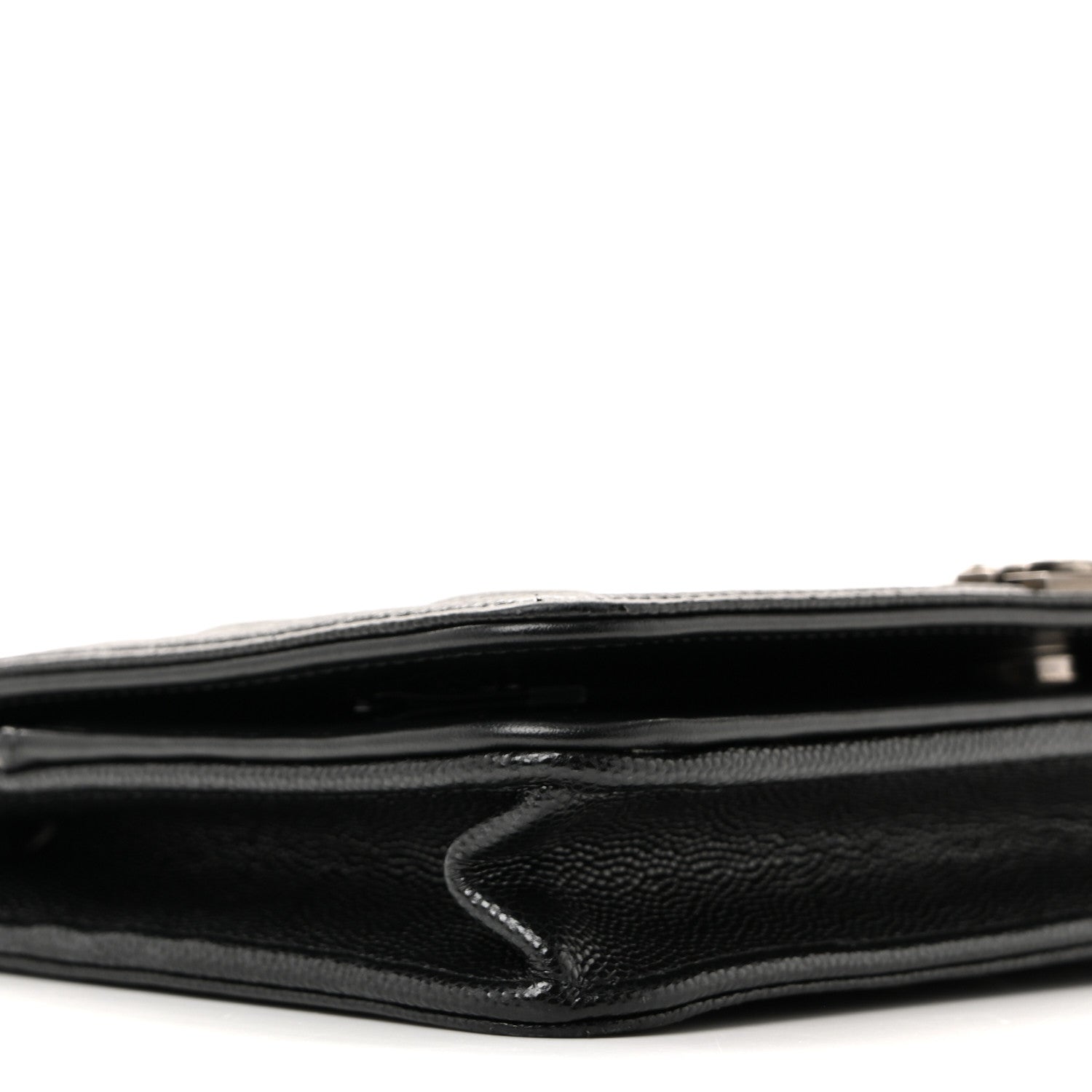 Caviar Quilted Boy Wallet On Chain WOC Black