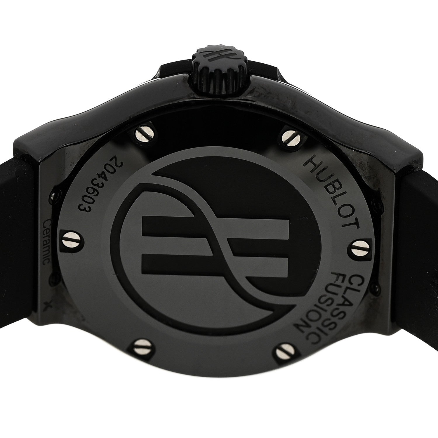 Ceramic Rubber 33mm Classic Fusion Black Magic Quartz Watch Black 581.CX.1270.RX.MDM