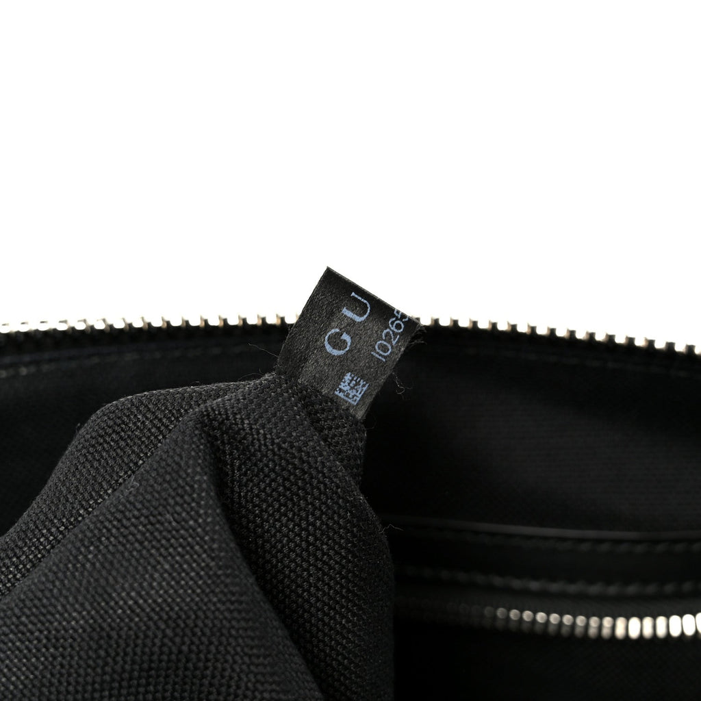 Soft GG Supreme Monogram Appia Calfskin Web East West Messenger Bag Black Grey