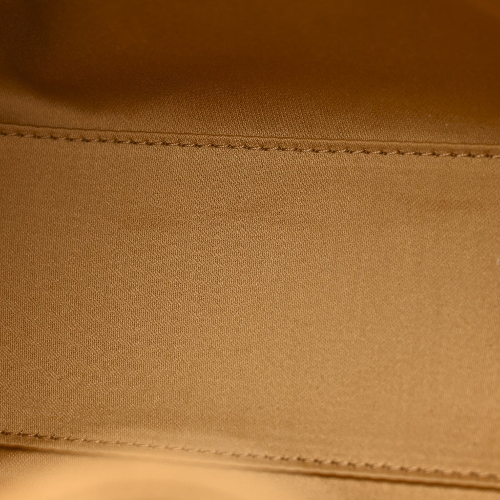 Suede Quilted Mini Chanel 25 Handbag Beige