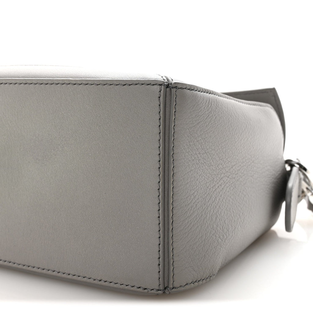 Calfskin Small Puzzle Bag Pearl Grey