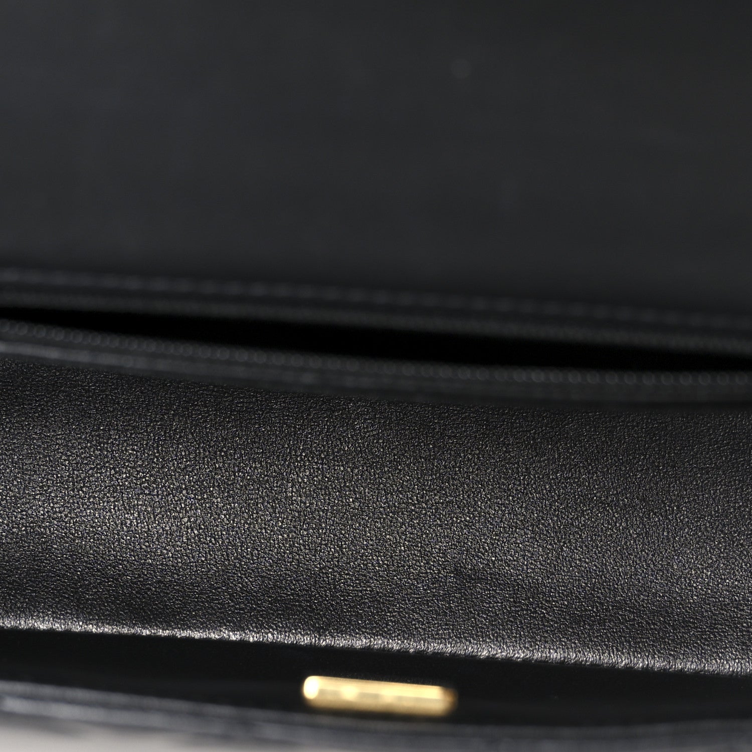 Lambskin Quilted Mini Rectangular Flap Black